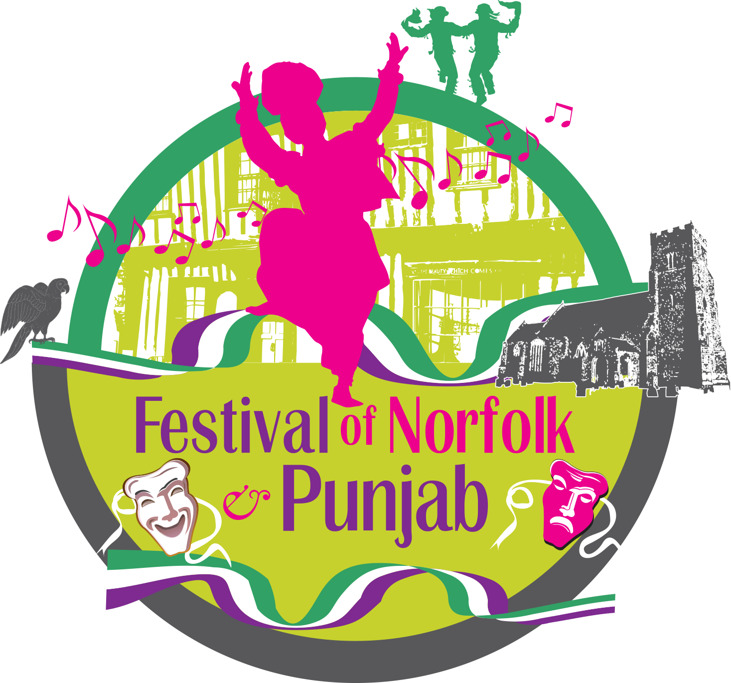 Logo for the Festival of Norfolk & Punjab