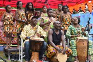 Efua Sey Academy performing at Village Green in Southend