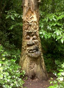 A sculpture in Lesnes Abbey Woods