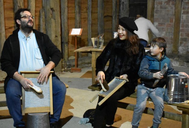 Grange Barn Rhythm Circle as part of Mike Roberts' commission