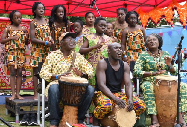 Efua Sey Academy performing at Village Green in Southend