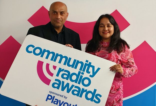 Image of Indi and Nita at the Community Radio Awards