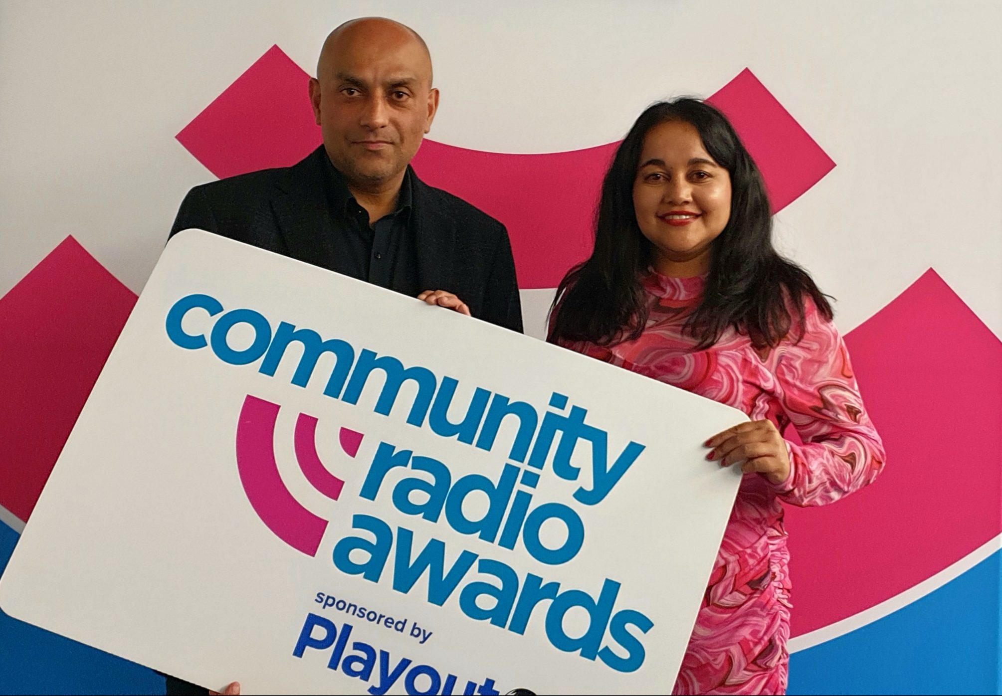 Image of Indi and Nita at the Community Radio Awards