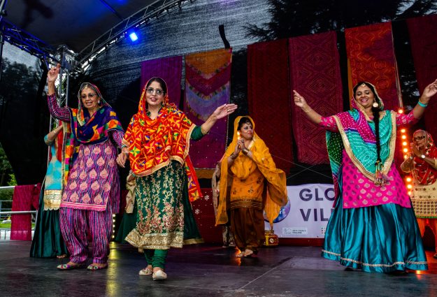 Indian Dancers on the stage at Global Village in Bexley