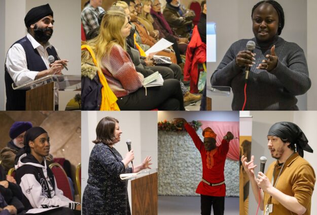 A montage of speakers at Stand Up For Diversity Thurrock