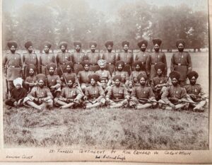A Victorian photograph of Indian soldiers